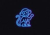 Cyrojointhefn Monkey Logo Neon